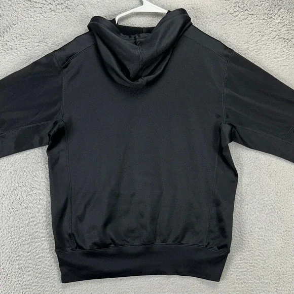 Nike Football Mens Hoodie Sweatshirt Small Black Drawstring Pocket Long Sleeve - Picture 2 of 10